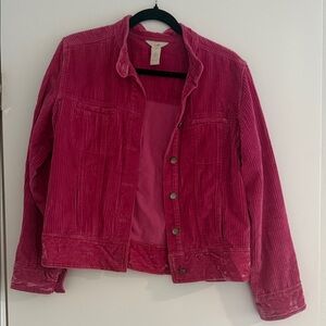 Vintage J.Jill pink  Corduroy Jacket